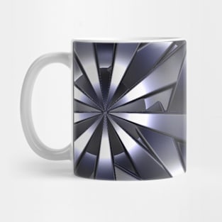 Metal Pinwheels in Blue Mug